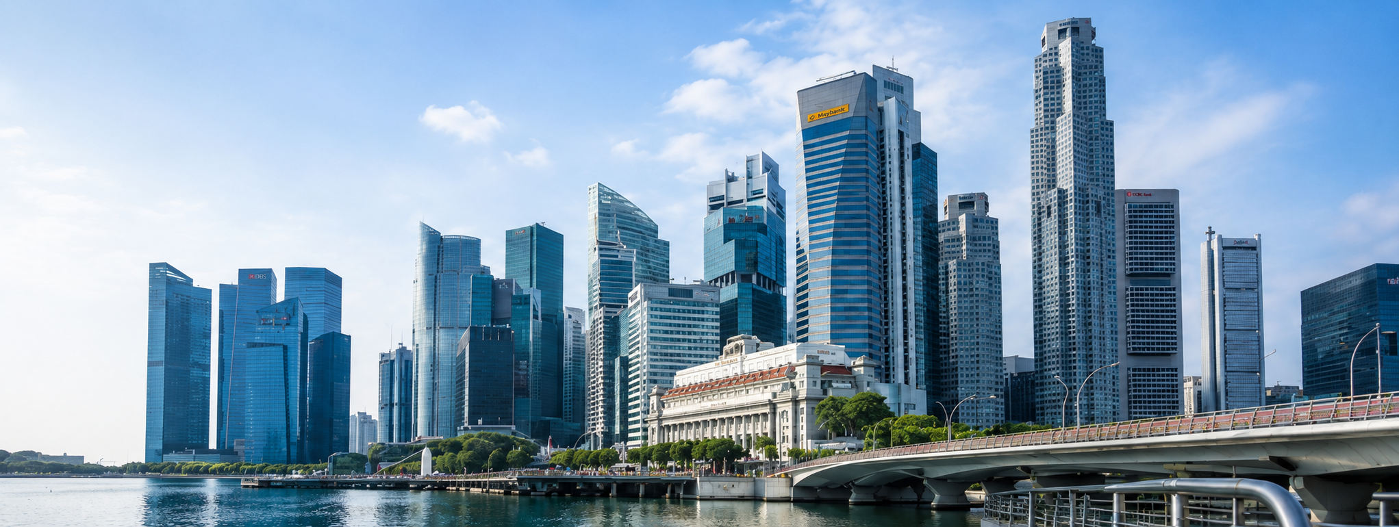 Modern city buildings